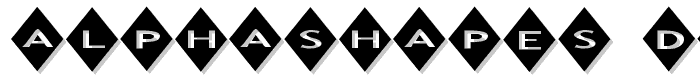 AlphaShapes diamonds font